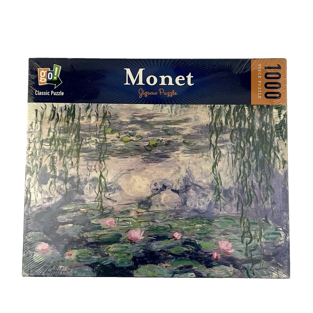 Monet Waterlilies 1000-Piece Jigsaw Puzzle NEW Floral Art Game Night Family Fun